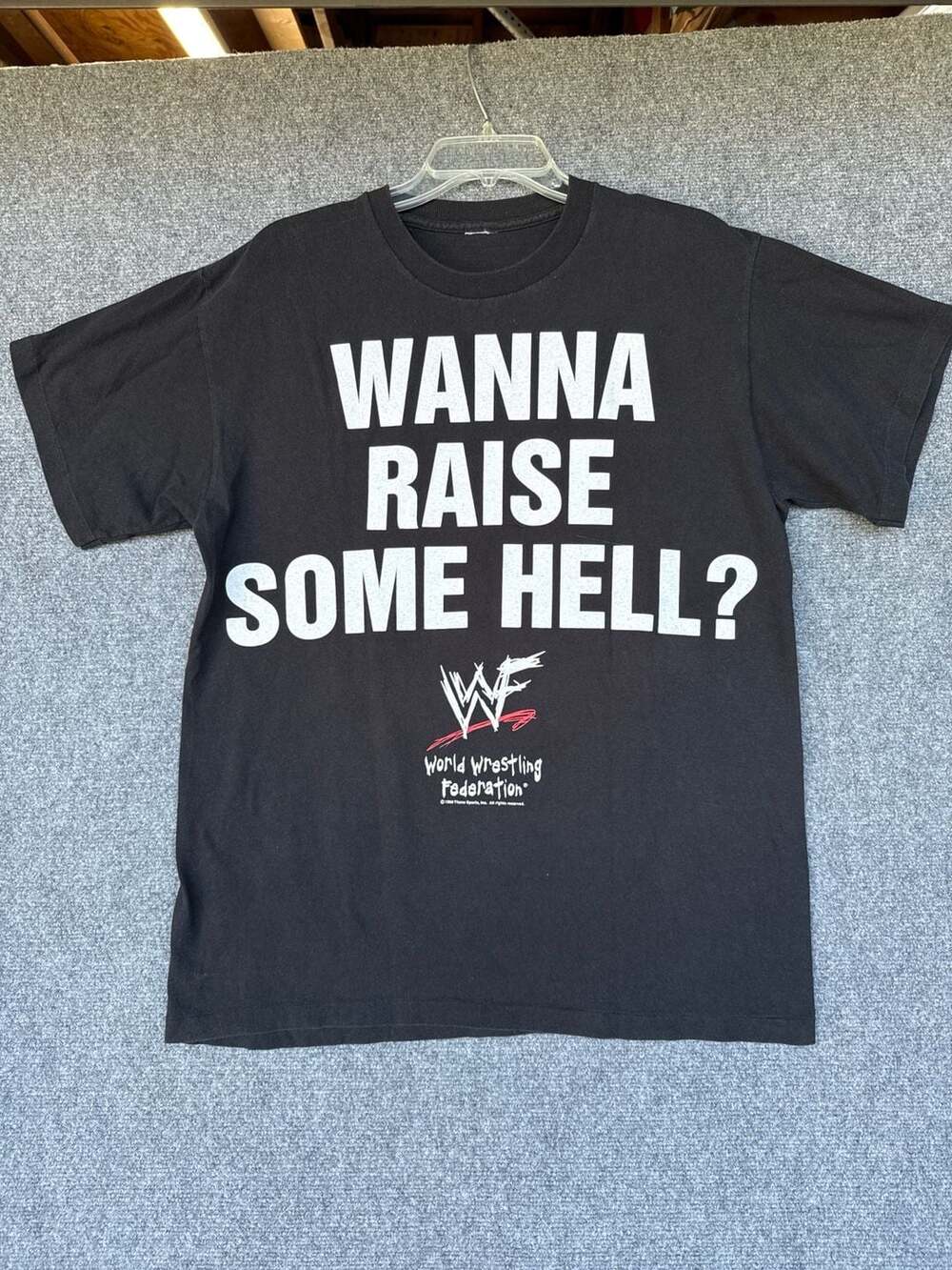 Vintage 1998 WWF Stone Cold Steve Austin Wanna Raise Some Hell T-Shirt Size L